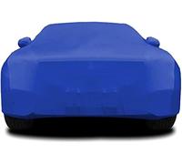 Velvet Elastic Fabric Car Cover for BMW 5er G30 Limousine 7.Gen 2017 2018 2019 2020 2021 2022 2023,Indoor Car Exhibition Tarpaulin Dustproof Breathable Soft Car Body Protect,C Blue-Thick