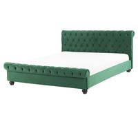 Bed Velvet AVALLON 160 x 200 cm (EU King Size) Emerald Green