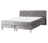 Divan Bed Velvet MARQUISE 160 x 200 cm (EU King Size) Grey