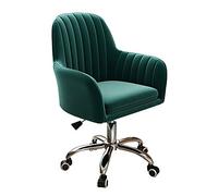 Velvet Executive Office Chair - Ergonomic Rolling Task Chair with Adjustable Height, Supportive Backrest, Reinforced Steel Base, Ideal for Home and Office Use.