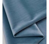 Velvet Fabric By The Meter for Sofa Covers Decorative Curtains Tablecloth DIY Sewing Thickened Textile Plain Black White Winter Fabric for Sewing(9 Blue Grey)
