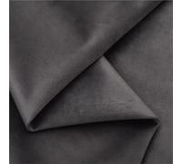 Velvet Fabric By The Meter for Sofa Covers Decorative Curtains Tablecloth DIY Sewing Thickened Textile Plain Black White Winter Fabric for Sewing(8 Dark Grey)