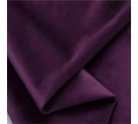 Velvet Fabric By The Meter for Sofa Covers Decorative Curtains Tablecloth DIY Sewing Thickened Textile Plain Black White Winter Fabric for Sewing(24 deep Purple)