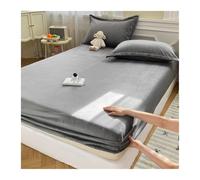Velvet Fitted Sheet 1 Pack Luxury Super Soft Cozy Comfy Flannel Bed Sheets with 11'' Deep Pocket Bedding Twin/Single Small Double Queen/King Super king