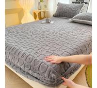 Velvet Fitted Sheet Only Queen Size,Deep Pocket Up to 15”