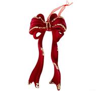 Velvet Flocked Christmas Ornaments for premium Performance for | Tree Wreath Garland Festive Seasonal Display Including Bows Snowflakes Reindeer for Tree Wreath Garland Festive(B)