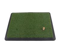 Velvet Golf Practice Mat Non Slip Portable Training Hitting Mat for Indoor Outdoor Golfers Engineering Grass 44.4x34cm