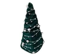 Velvet Green Christmas Decoration - Christmas Decorations | Soft and Comfortable Tree with Pearl for Long Term Use Gift for Colleagues, Family, Friends