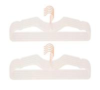 CUTSKY Velvet Hangers 50 Pack, Ultra Slim & Short Neck Hanger, 360 Swivel Hook, Space Saving Durable Non-Slip Felt Hangers,beige A
