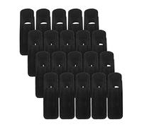 Velvet Hangers Pack - Premium Clip Hangers - Non-Slip and Practical Black Velvet Hanger Ideal for Pants, Baby Clothes, Skirts, Dresses - Multipurpose Clothing Hangers (20)
