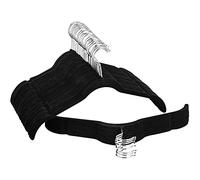 Velvet Hangers without Bar 20-Pack, T shirt Hanger Slim Space Saving Coat Hanger, Non Slip Wardrobe Hangers, Clothes Hangers 360° Swivel Hook, Suit, Shirt Dress & Trouser Hangers,Black,(20 Pack)