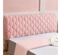 Velvet Headboard Cover For Full Queen Cal King Size, Thicken Quilted Headboard Slipcover, Dustproof Padded Protector Cover For Bedroom Decor(Powder,King:180cm(71"))