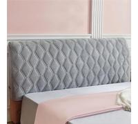 Velvet Headboard Cover For Full Queen Cal King Size, Thicken Quilted Headboard Slipcover, Dustproof Padded Protector Cover For Bedroom Decor(Crystal Grey,150cm(59''))
