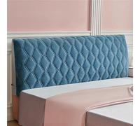 Velvet Headboard Cover For Full Queen Cal King Size, Thicken Quilted Headboard Slipcover, Dustproof Padded Protector Cover For Bedroom Decor(Blue,150cm(59''))