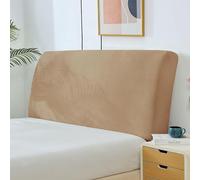Velvet Headboard Cover Single/King/Double Headboard Slipcover Stretch Head Board Cover Grey Elastic Bed Head Cover Slip Protector Washable Backrest Bedside Decoration Dust Cover,sand-150-170cm