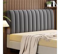 Velvet Headboards Covers Bed Headboard Slipcover For Single/King/Double Elastic Bed Head Cover Thicken Washable All-Inclusive Head board Backrest Dustproof Protector Cover, Bedroom Décor(160cm,Gray2)