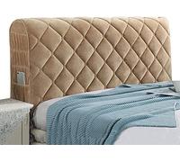 Velvet Headboards Covers Slipcover for Single/King/Double Backrest Cover Bed Head Cover Slip Protector Cover Washable Thicken Elastic All-Inclusive Bedside Decoration Protection Dust Cover ( Color : #