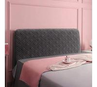 Velvet Headboards Covers Slipcover for Single/King/Double Backrest Cover Bed Head Cover Slip Protector Cover Washable Thicken Elastic All-Inclusive Bedside Decoration Protection Dust Cover ( Color : #