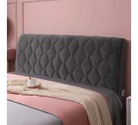 Velvet Headboards Covers Slipcover for Single/King/Double Backrest Cover Bed Head Cover Slip Protector Cover Washable Thicken Elastic All-Inclusive Bedside Decoration Protection Dust Cover ( Color : #