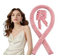 Velvet Heatless Curling Set No Heat Hair Curler Rod Overnight Sleep Hair Rollers with Bow Scrunchies for Medium Long Hair Natural Waves A
