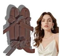 Velvet Heatless Hair Curler Set No Heat Overnight Curling Rod with Bow Scrunchies for Natural Soft Waves Long Hair A