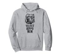 Velvet Hippo Mum Pitbull Dog Owner American Bully Pitbull Pullover Hoodie