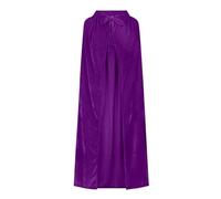 Velvet Hooded Cloak for Women UK Sale Witch Wizard Long Cape Robe Gothic Bride Cloaks Ladies Medieval Capes Lace up Cardigan Wind Cloak Coat Halloween Fancy Dress Costumes Loose Stage Outfit