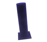 Velvet Jewelry Bracelet Watch Display Stand Bar Rack Closet Organizer Tower Scrunchie Hair Band Holder (Deep Blue)