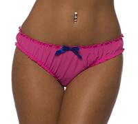 Velvet Kitten 3111VK - Ruched Rene Ruffle Panty (Medium/Large, Pink)