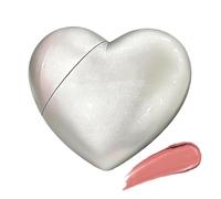 Velvet Lippy Stain, Heart Shaped Lip Gloss, Long Wear Smooth Color, Lip Makeup Oil with Rich Pigment, Glossy Lipstick with Cute Design, Beauty Gloss for Travel Daily Women