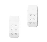 Velvet London Bra Extender 2 Hooks Soft and Comfortable Bra Maternity Underwear Bra Extensions Bra Strap Extenders (White)