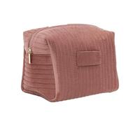 Velvet Makeup Bag - Cosmetic Organizer, Large Capacity Storage Pouch, Zippered Beauty Case, Portable Travel Toiletry Holder for Daily Use Vanity Suitcase Handbag