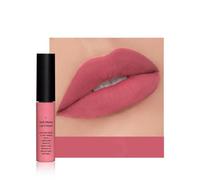 Velvet Matte Liquid Lipstick - Long-Lasting Waterproof Lip Color, Non-Stick Cup Formula, Smooth Lightweight Lip Gloss for All-Day Wear (Rose Red）
