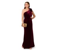 Velvet One Shoulder Gown Adrianna Papell Red 12