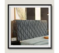 Velvet Padded Bed Headboard Slipcover king size /small /double super king size headboard cover double/single bed grey blue Protector Slipcover for Bed Headboard Dustproof ( Color : D , Size : 150CM )