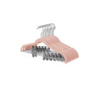 Velvet Pants Hangers, Pink / 12