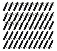 Velvet Pen Bag 100 Pieces Black Drawstring Bag Individual Pen Holder Packaging for Business Office School