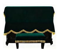 Velvet Piano Keyboard Cover, Universal Dust Protector for Upright Piano, Digital Keyboard, Organ/Electric Piano - Soft Fitted Dust Cover(Green,Full drape 200 * 150cm)