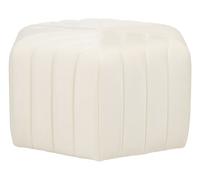 Pouffe MURIETTA Velvet Off-White