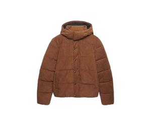 Velvet puffer jacket Superdry Premium Marron M