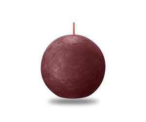 Velvet Red Bolsius Rustic Ball Candle (76mm)