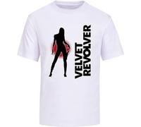 Velvet Revolver Contraband T-Shirt Men's Unisex Tee Shirt Black T-Shirt White L