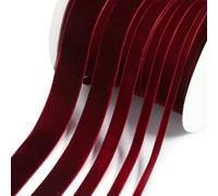Velvet Ribbon 5/10 Yards 6/10/15/25/32mm Flower Packaging Bow Handmade DIY Christmas Decoration Clothing Sewing Accessories-Wine Red-32mm 5Yards