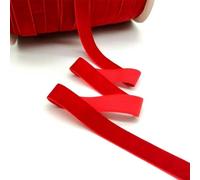 Velvet Ribbon, 5 Yards 6-50mm Velvet Ribbon Black White Red Wedding Party Decoration Handmade Wrapping Hair Bowknot DIY(Red,15mm Wide)
