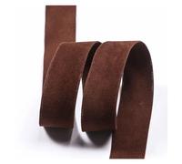 Velvet Ribbon 5 Yards/Roll 25 38mm Solid Color Double Face Suede Blank Pressing Velvet Ribbon for DIY Bows for Crafts Clothing Accessories(07 Brown,25mm)