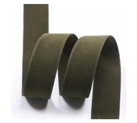 Velvet Ribbon 5 Yards/Roll 25 38mm Solid Color Double Face Suede Blank Pressing Velvet Ribbon for DIY Bows for Crafts Clothing Accessories(08 Green,25mm)