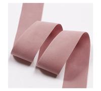 Velvet Ribbon 5 Yards/Roll 25 38mm Solid Color Double Face Suede Blank Pressing Velvet Ribbon for DIY Bows for Crafts Clothing Accessories(12 Pink,38mm)