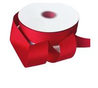 Velvet Ribbon 5Yards 3.8CM Matte Finish Satin DIY Bows Material Bouquet Flowers Cake Box Wrap Clothing Wedding Party Decoration(Red,2.5CM)