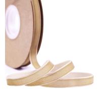 Velvet Ribbon for Crafts, 20 Yard, 3/8, 5/8, 1 Inch Widths, Multicolour (Apricot, 10mm)