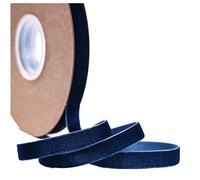 Velvet Ribbon for Crafts, 20 Yard, 3/8, 5/8, 1 Inch Widths, Multicolour (Navy Blue, 25mm)